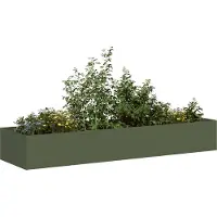 Prolenta Maison Exclusive - Jardinière vert olive 280x80x40 cm en acier