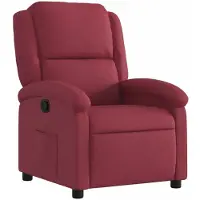 Syfax Fauteuil inclinable Rouge bordeaux Tissu