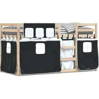 Syfax Lit superposé sans matelas 90x200 cm bois de pin massif