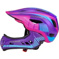 RockBros casque enfant vélo casque sécurité enfant EPS+PC violet 48-52CM