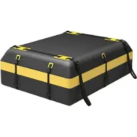 Northio Coffre de toit pour différents types de véhicules avec tapis antidérapant, cadenas à bagages, sangle renforcée, crochet de porte et sac à cordon