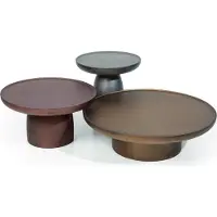 AEA Designer Table Basse Set 3x Salon Bois Moderne Luxe Meubles Tables