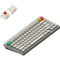 NUPHY Clavier mécanique sans fil Node 75 High-Profile QWERTY US / Lunar White / Red Max