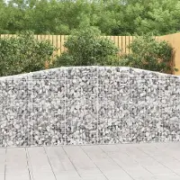 Prolenta Maison Exclusive - Paniers à gabions arqués 10 pcs 400x50x100/120 cm Fer galvanisé