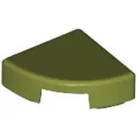LEGO 1x1 carreaux coin rond 25269 - 100 pièces vert olive