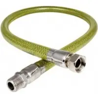 Hydroland Raccord Flexible Pour Conduite De Gaz À Filetage Fixe Et Écrou Tournant 1/2" L 1250 Mm