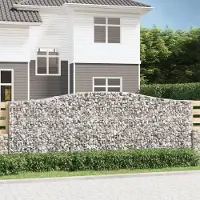 Prolenta Maison Exclusive - Paniers à gabions arqués 9 pcs 400x50x140/160 cm Fer galvanisé