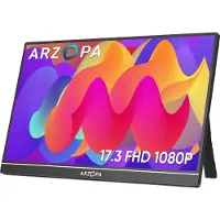 OEM ARZOPA Moniteur portable, 17,3 pouces FHD 1080P, écran IPS, 17.3 A1M 1080P