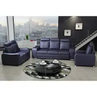 AEA Ensemble de canapés 3+2+1 places design Canapés rembourrés Canapé cuir Relax Moderne