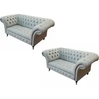 AEA Ensemble de canapé Chesterfield Design Luxe Coussin Canapé Siège Garniture