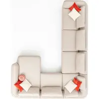 AEA Ecksofa U-Form Polstersofa Modern Luxus Wohnzimmer Ecksofa Wohnlandschaft