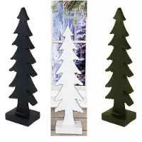 BURI Arbre de Noël décoratif en polyrésine 51cm, couleur:vert