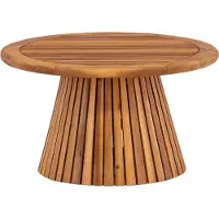 Furnlux Classic FURNLUX Table basse d'extérieur Lumpur Acacia 70cm / Couleur principale : Marron / Dimensions : 70 x 70 x 40 cm