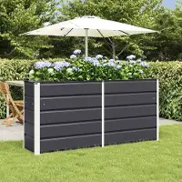 Prolenta Maison Exclusive - Bac à plantes anthracite 160 x 40 x 75 cm en acier