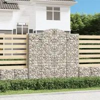 Prolenta Maison Exclusive - Paniers à gabions arqués 10 pcs 200x50x200/220 cm Fer galvanisé
