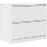 Syfax Meuble TV blanc 60x35x54 cm bois d'ingénierie