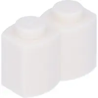 LEGO 1x2 Pallisade - 100 pièces Blanc