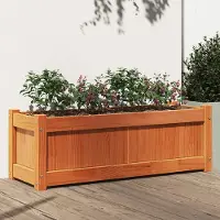 Prolenta Maison Exclusive - Bac à plantes brun cire 90x31x31 cm Bois massif Pin