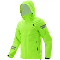 RockBros Veste de pluie imperméable au vent Veste vélo femme & homme pour vélo moto extérieur vert fluo L