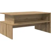 Syfax Table basse Chêne artisanal 90 x 55 x 42,5 cm Bois d'ingénierie