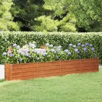 Prolenta Maison Exclusive - Jardinière surélevée Rostig 320 x 40 x 45 cm en acier Corten