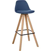 CLP Chaise de bar Corbin Square - tissu, structure noire - taupe