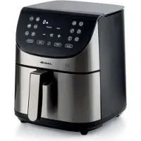 Ariete Friteuse sans huile digitale , XXL 2 kilos, 7 Litres, 1700 Watts, Inox brossé