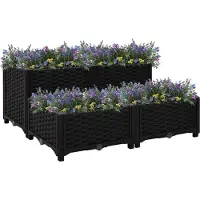 Prolenta Maison Exclusive - Potager surélevé 80 x 80 x 38 cm en polypropylène