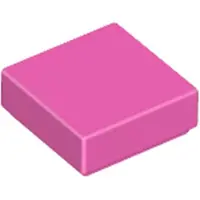 LEGO 1x1 tuiles 3070 - 250 pièces rose foncé