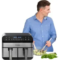 OEM Friteuse à air chaud, capacité 10L, deux paniers indépendants, 2400W Friteuse à air chaud
