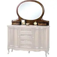 AEA Miroir design classique avec tiroirs Miroir sur pied W-NL Miroir à poser