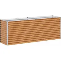 Syfax Jardinière surélevée 195 x 50 x 68 cm Acier galvanisé