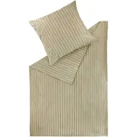 Schöner Wohnen Kollektion Collection SCHÖNER WOHNEN Hiver - Linge de lit SOFT STRIPE Beige 155 x 220 cm