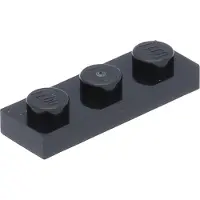 LEGO 1x3 plaque 3623 - 250 pièces noir