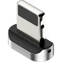 Baseus Zinc Adaptateur Convertisseur Connecteur Câble magnétique Poussière magnétique compatible avec iPhone 7 8 Plus X Xr Xs Max 11 Pro Max