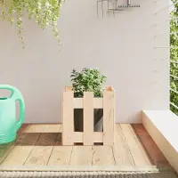 Prolenta Maison Exclusive - Bac à plantes design clôture à lattes 30x30x30 cm Bois massif Pin