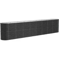 Syfax Lit surélevé de jardin Acier galvanisé Anthracite