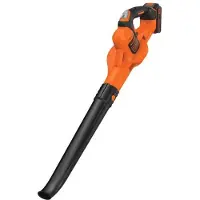 Black & Decker Souffleur sans fil BLACK+DECKER GWC1820PC, 18V, Débit d'air 209km/h, Batterie 18V 2Ah, Chargeur 2Ah