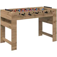 Syfax Table de Foosball Chêne Artisanal 125 x 60,5 x 80 cm
