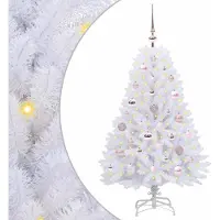 Syfax Sapin de Noël Artificiel à Branches Articulées Blanc 120 cm