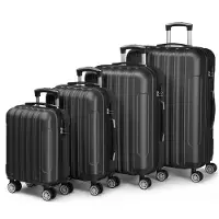 FCH hard shell wheeled suitcase set travel case S-M-L-XL