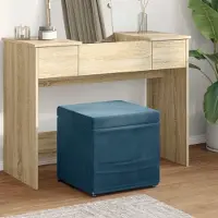 Prolenta Maison Exclusive - Tabouret bleu, 41 x 41 x 40 cm, revêtement en velours et structure en bois d'ingénierie