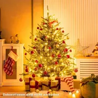 Northix Sapin de Noël artificiel de 136 cm avec 180 LED