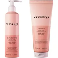 DESSANGE Routine DISCIPLINANT Cheveux Rebelles - Shampooing 250ml + Masque 200ml - Lissage, Contrôle des Cheveux Rebelles et Anti-Frizz - Souplesse et Brillance, Facilite le Coiffage