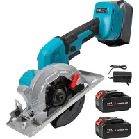 OEM Scie circulaire, lame de 125 mm, moteur sans balais, avec 2 batteries