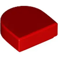 LEGO : 50 mouches, Größe 1x1 Noppen, abgerundet, Rot