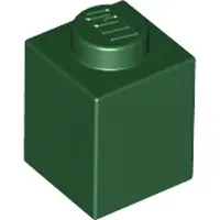 LEGO 50 pièces , pièces n° 3005 en vert foncé (Dark Green)