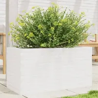 Prolenta Maison Exclusive - Bac à plantes blanc 90x40x45,5 cm Bois massif de pin