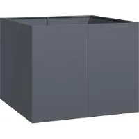 Syfax Jardinière anthracite 100x100x80 cm acier