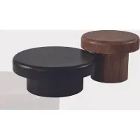 Xl Moebel Gmbh Table ronde design Set Table basse marron-noir Table de salon Nouveau